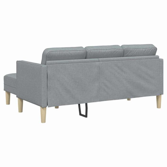 Sofa Set mit Kissen 2 pcs Hellgrau Polyester – Bild 8