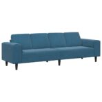 Wohnzimmer Couch Blau 250 x 77 x 76 cm – Bild 2