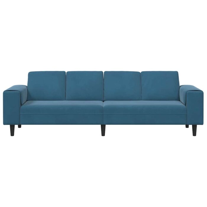Wohnzimmer Couch Blau 250 x 77 x 76 cm – Bild 4