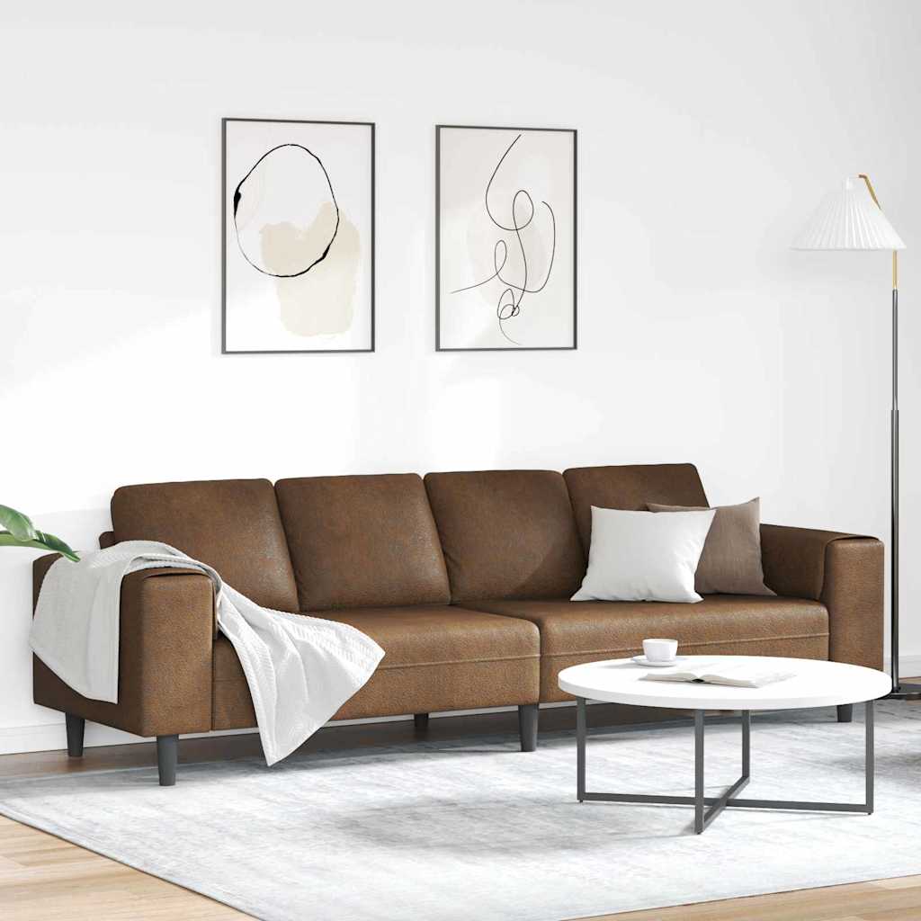3335108_1.jpg Wohnzimmer Couch Hellgrau 250 x 77 x 76 cm – Bild 1