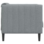 Sessel Hellgrau Stoff – Bild 5