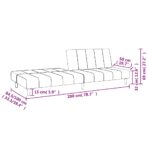 Schlafsofa 2-Sitzer Blau Samt – Bild 11