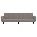 Schlafsofa 2-Sitzer Blau Samt – Bild 5