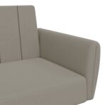 Schlafsofa 2-Sitzer Blau Samt – Bild 9