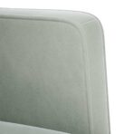 Zweisitzer-Sofa Blau 111 cm Samt – Bild 6