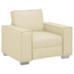 Sofa-Sessel / Zweisitzer-Sofa Kunstleder – Bild 2