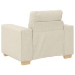 Sofa 3 pcs Beige 221 x 80 x 80 cm Leinen – Bild 6