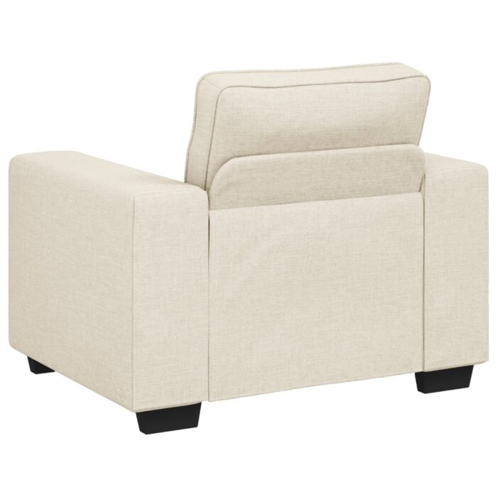 Sofa 2 pcs Beige 221 x 80 x 82 cm Leinen – Bild 6
