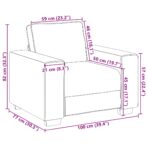 Sofa 2 pcs Beige 221 x 80 x 82 cm Leinen – Bild 8