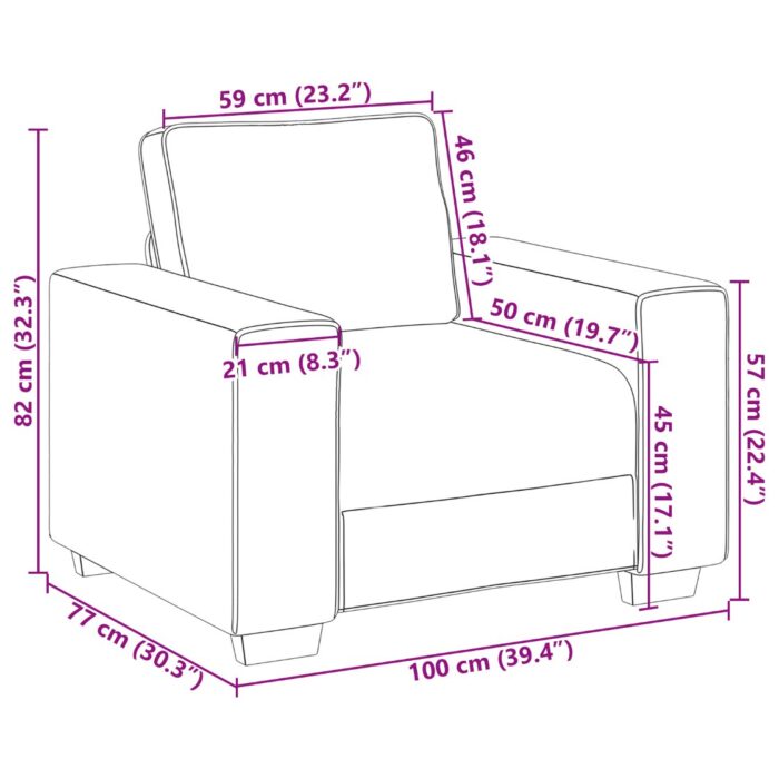 Sofa 2 pcs Beige 221 x 80 x 82 cm Leinen – Bild 8