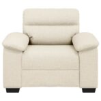 Sessel 100x81x84 cm Leinen – Bild 4