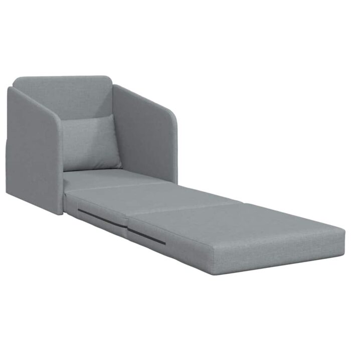 Schlafsofa 60cm Hellgrau Stoff – Bild 4