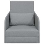 Schlafsofa 60cm Hellgrau Stoff – Bild 5