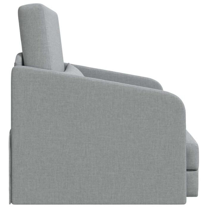 Schlafsofa 60cm Hellgrau Stoff – Bild 6