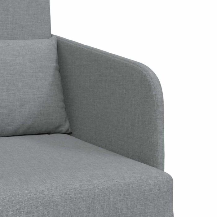 Schlafsofa 60cm Hellgrau Stoff – Bild 8