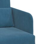 Schlafsofa Blau 65 x 80 x 83 cm Samt – Bild 8
