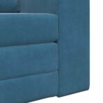 Schlafsofa Blau 98 x 71 x 83 cm Samt – Bild 9