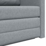 Schlafsofa 110cm Hellgrau Stoff – Bild 10