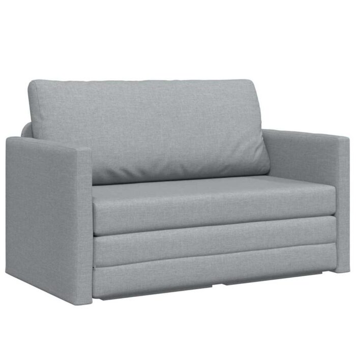 Schlafsofa 110cm Hellgrau Stoff – Bild 2