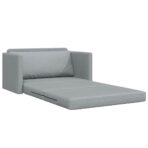 Schlafsofa 110cm Hellgrau Stoff – Bild 5