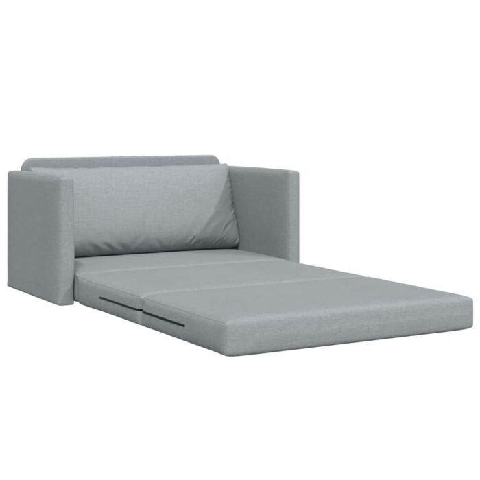 Schlafsofa 110cm Hellgrau Stoff – Bild 5