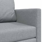 Schlafsofa 110cm Hellgrau Stoff – Bild 9