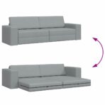 Schlafsofa 200cm Hellgrau Stoff – Bild 10