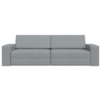 Schlafsofa 200cm Hellgrau Stoff – Bild 5