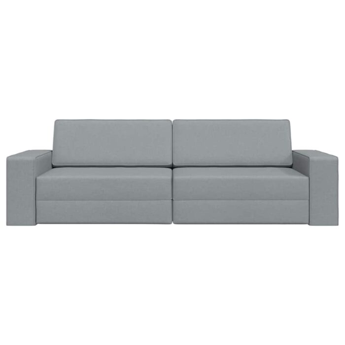 Schlafsofa 200cm Hellgrau Stoff – Bild 5