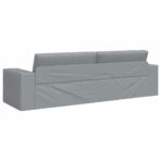 Schlafsofa 200cm Hellgrau Stoff – Bild 7