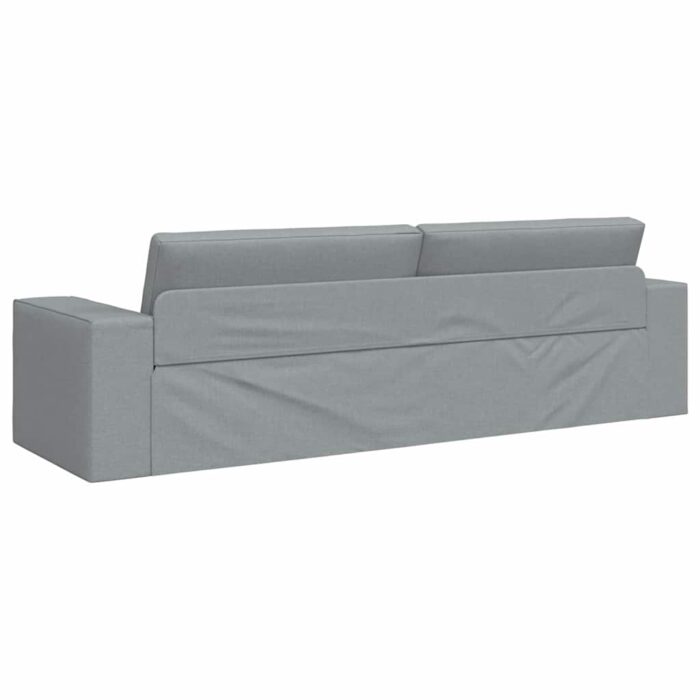 Schlafsofa 200cm Hellgrau Stoff – Bild 7