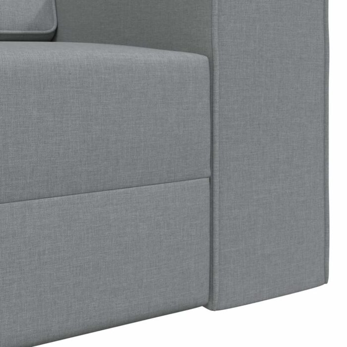 Schlafsofa 200cm Hellgrau Stoff – Bild 9