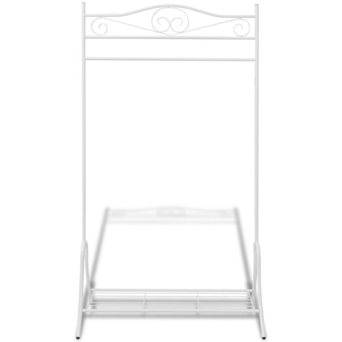 Kleiderständer Stahl Weiss – Bild 2