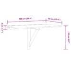 Wandklapptisch Eiche 100x60 cm – Bild 9