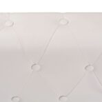 Chesterfield-Ecksofa 6-Sitzer Kunstleder Weiss – Bild 5