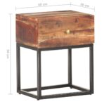 Nachttisch 40x30x50 cm Raues Akazienholz - Massivholz Akazie – Bild 6