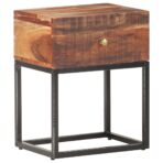 Nachttisch 40x30x50 cm Raues Akazienholz - Massivholz Akazie – Bild 7