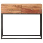 Konsolentisch 90x35x75 cm Raues Akazienholz - Massivholz Akazie – Bild 3