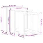 Würfelregale 3 Stk. Weiss MDF – Bild 10