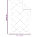 Bettdecke mit Kissen 2 pcs Weiss Mikrofaser – Bild 8