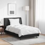 Bettdecken Set mit Kissen 2 pcs Weiss Mikrofaser