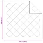 Winterbettdecke mit Kissen 3 pcs Weiss Mikrofaser – Bild 8