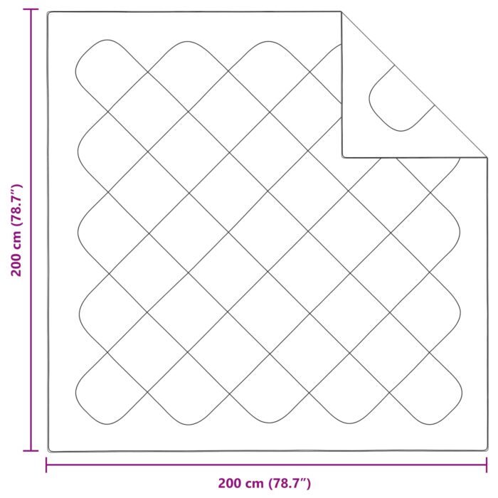 Winterbettdecke mit Kissen 3 pcs Weiss Mikrofaser – Bild 8