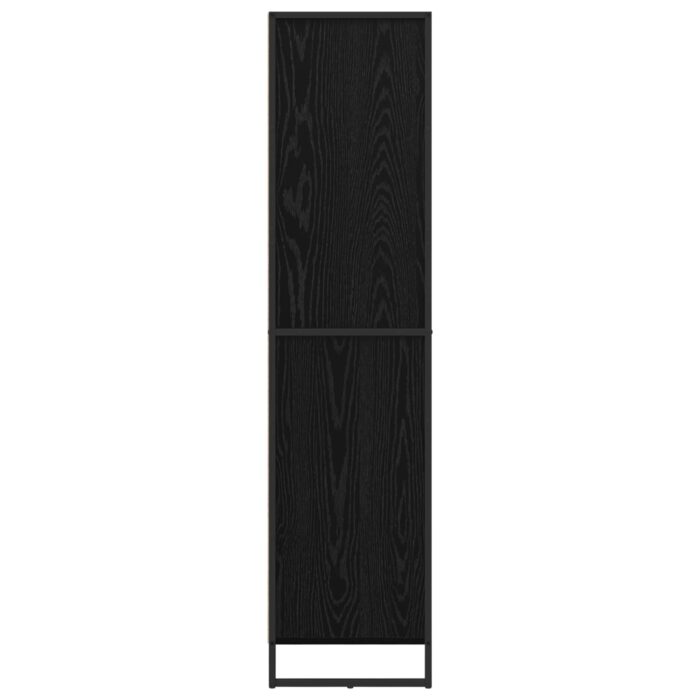 Sideboard 2 pcs Schwarz Eichen-Optik 81 x 36 x 150.5 cm – Bild 7