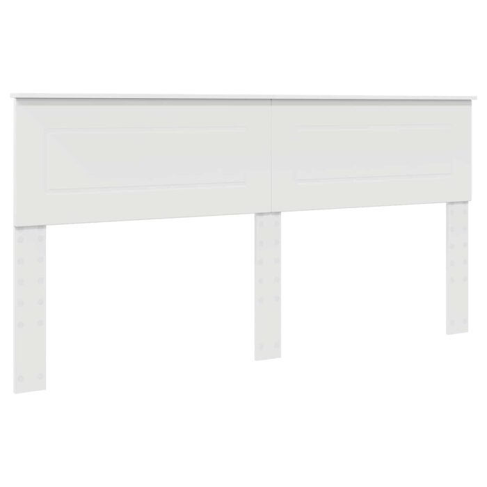 Bettrahmen mit LED-Lichtleisten Weiss 200 x 200 cm Holzwerkstoff – Bild 7