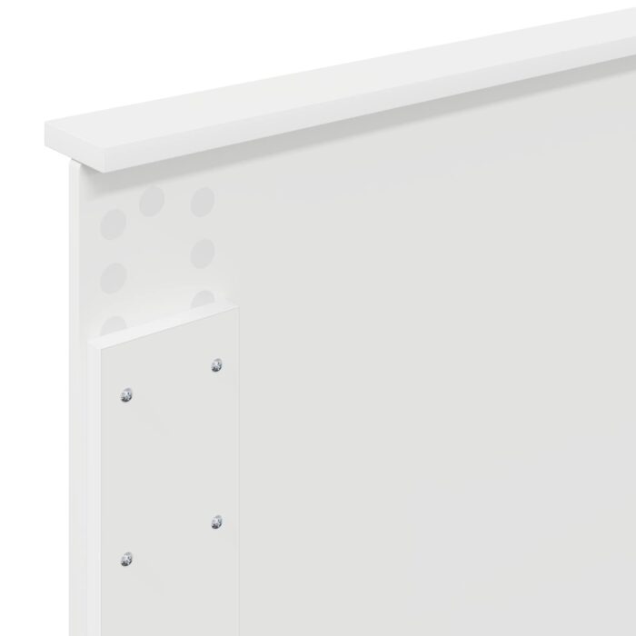 Tagesbett Weiss und Schwarz 100 x 200 cm Holzwerkstoff – Bild 12