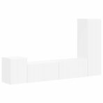 TV-Schrankset Wandmontiert 4 pcs Weiss Holzwerkstoff – Bild 2