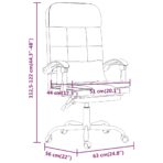 Bürostuhl mit Massagefunktion Taupe Stoff – Bild 13