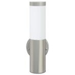 Aussenwandleuchte Silber 15 x 7,5 x 33 cm Edelstahl und Plastik – Bild 4