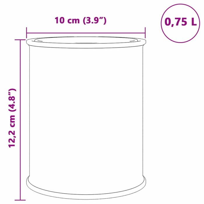 Möbelfarbe Schwarz 10 x 10 x 12 cm Wall Print – Bild 7